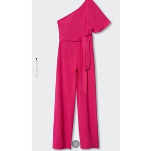 MANGO Asymmetrical Long Jumpsuit